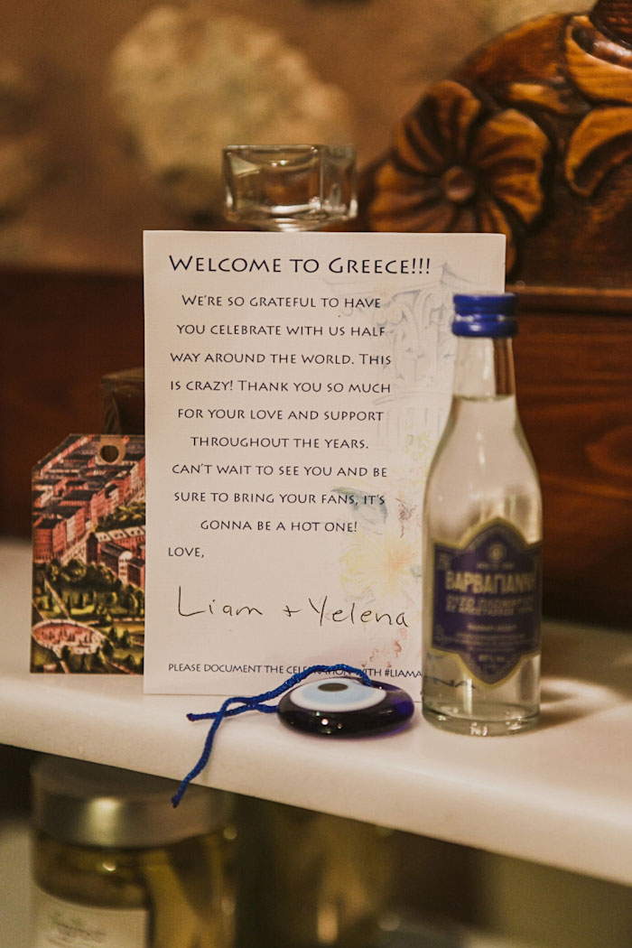 wedding favor note