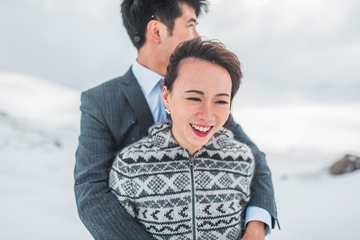 bride and groom portrait in Iceland