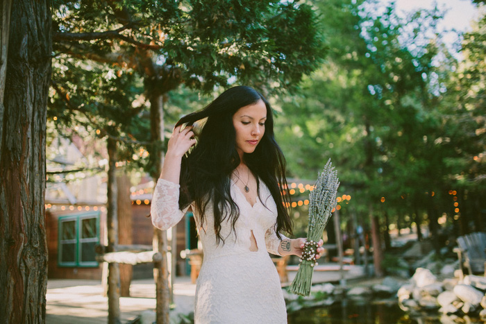 bride going to meet her groom