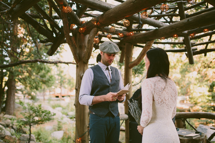 mountain elopement ceremony