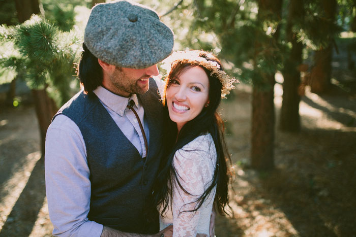 bride and groom elopement portrait