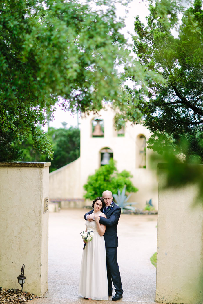 bride and groom portrait at Chapel Dulcinea