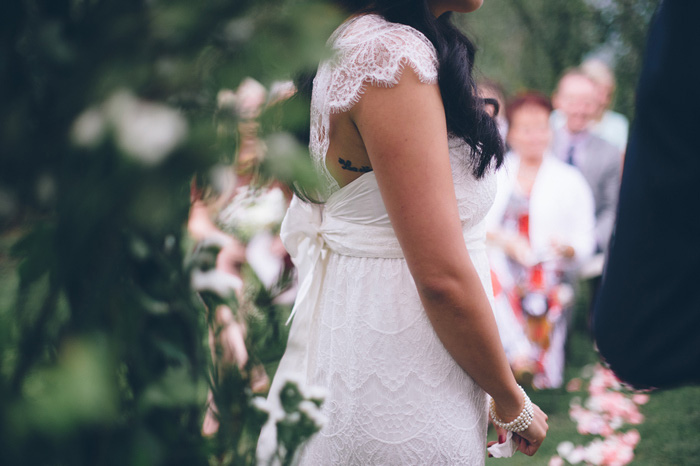 bride during wedding ceremony