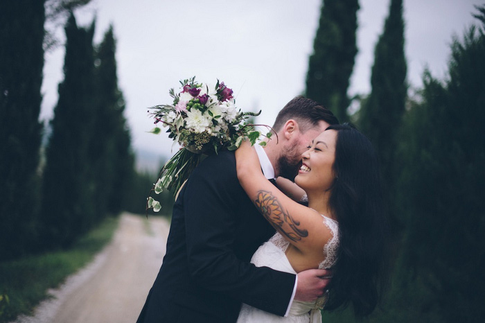 intimate wedding portrait