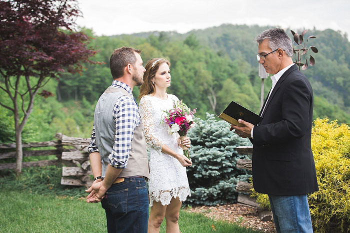 North Carolina elopement ceremony