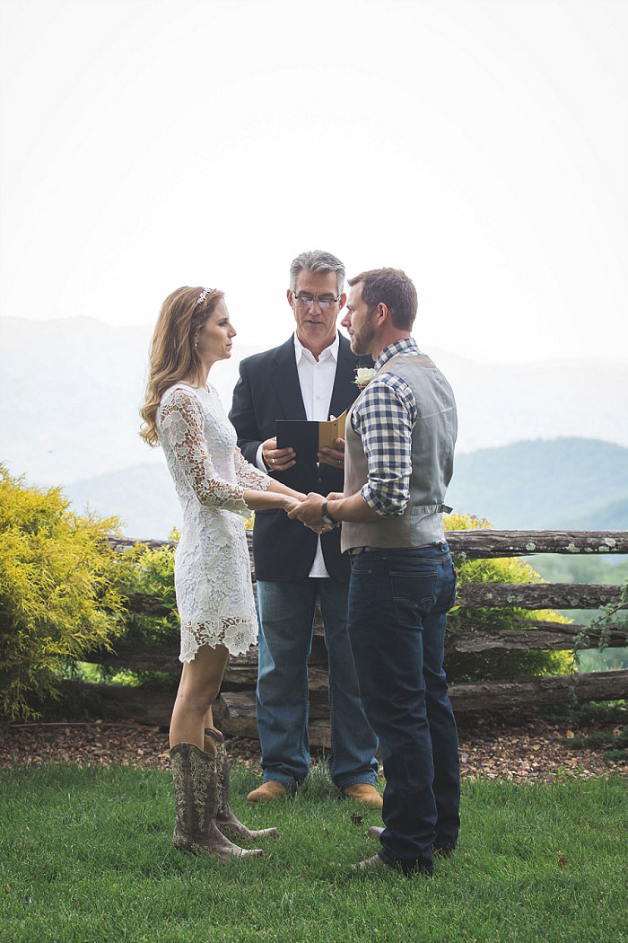 North Carolina elopement ceremony