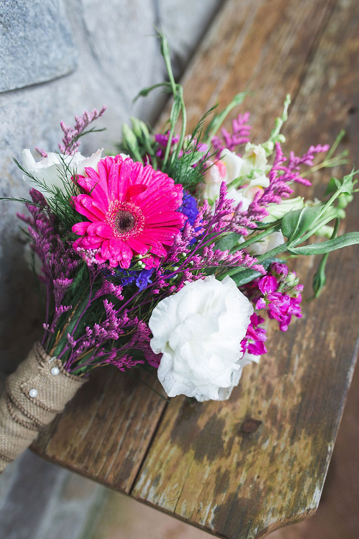 rustic elopement bouquet