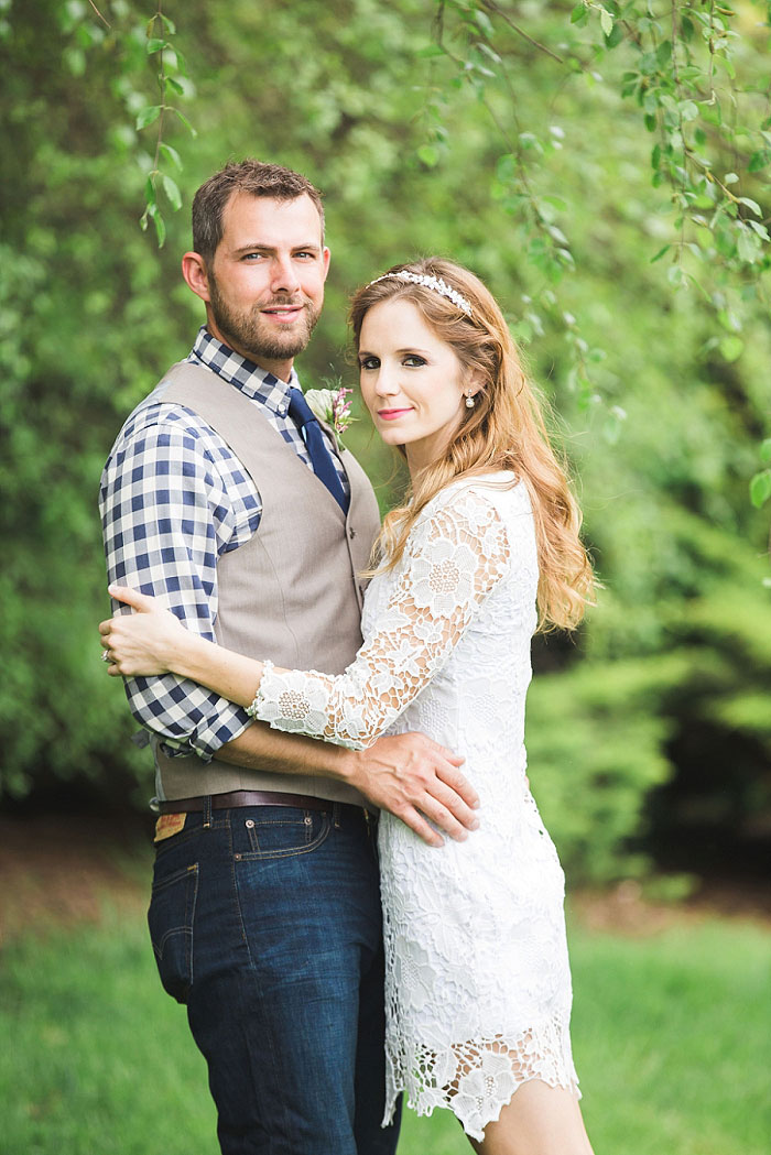 bride and groom portrait