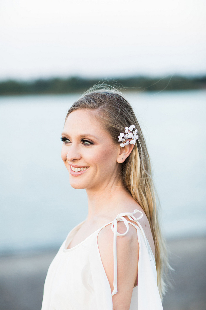 bride on the beach