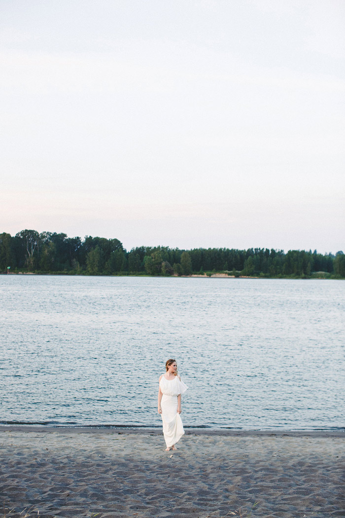 bride on the beach