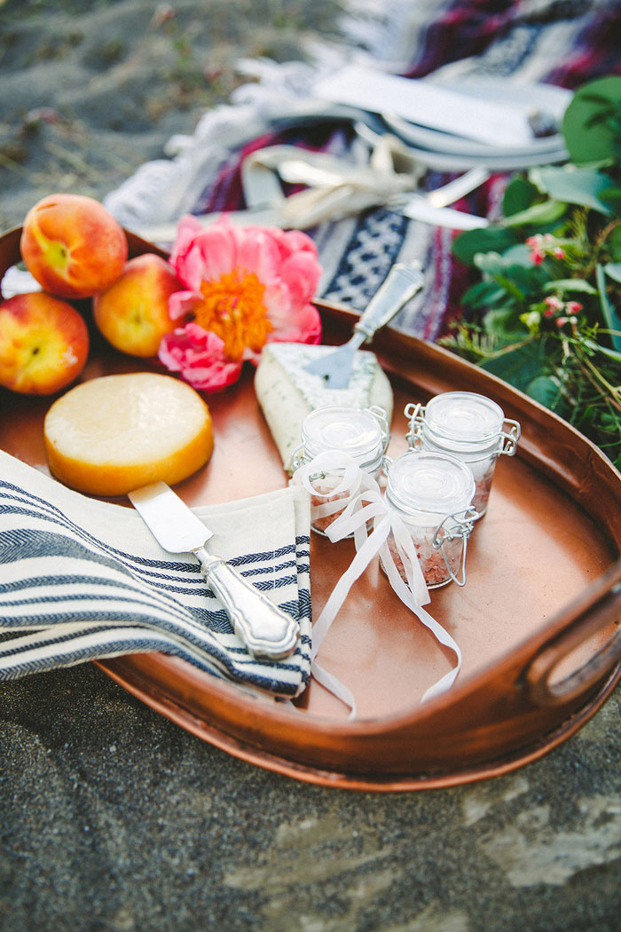 boho wedding picnic spread