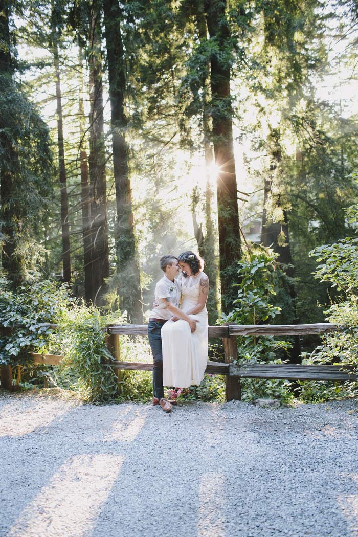 Intimate big sur wedding