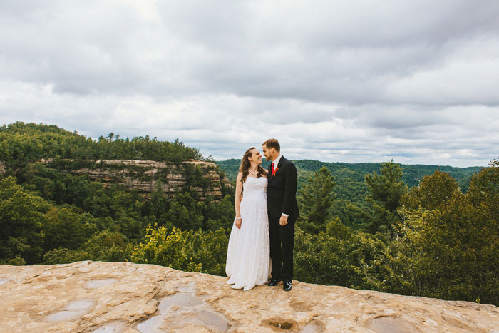 bride and groom portrait