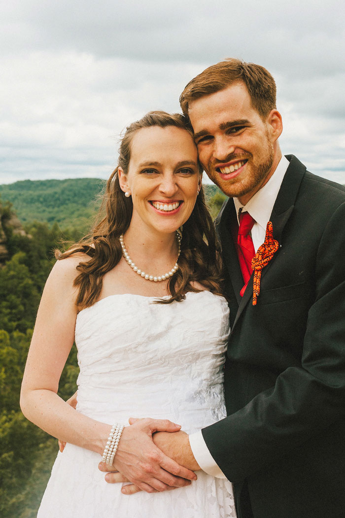 bride and groom portrait