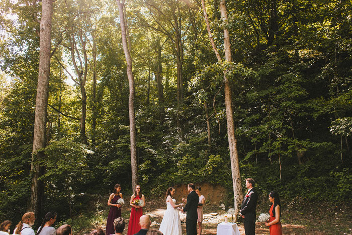 outdoor Kentucky wedding ceremony