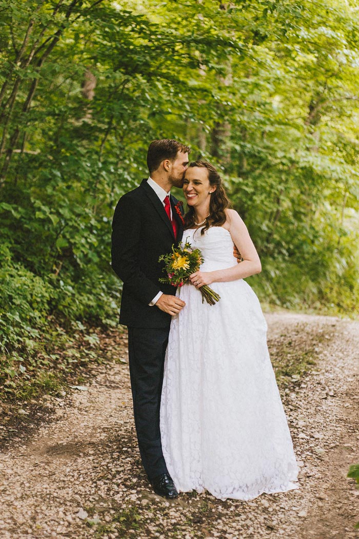 bride and groom portrait