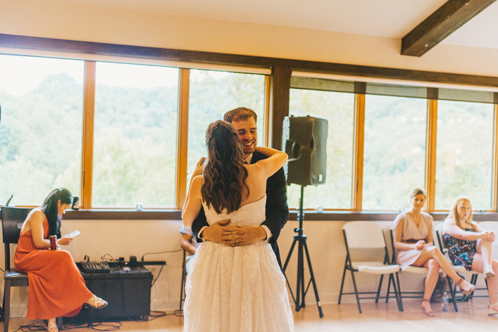 bride and groom first dance