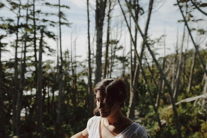 bride portrait in B.C.