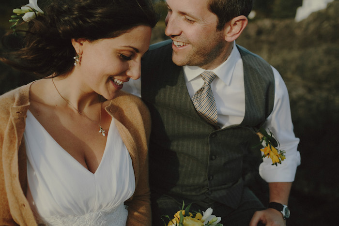 bride and groom portrait