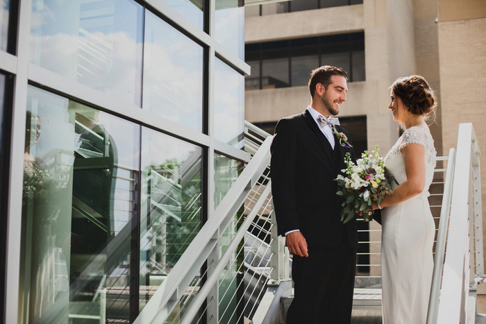 bride and groom portrait