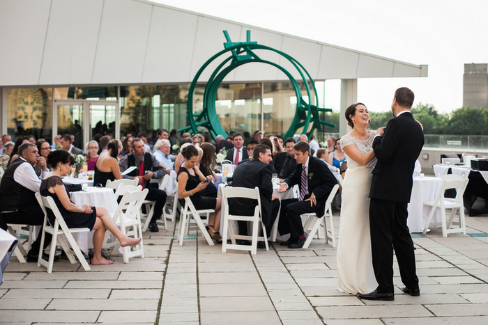 bride and groom first dance