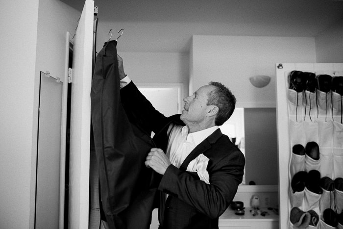 groom getting ready