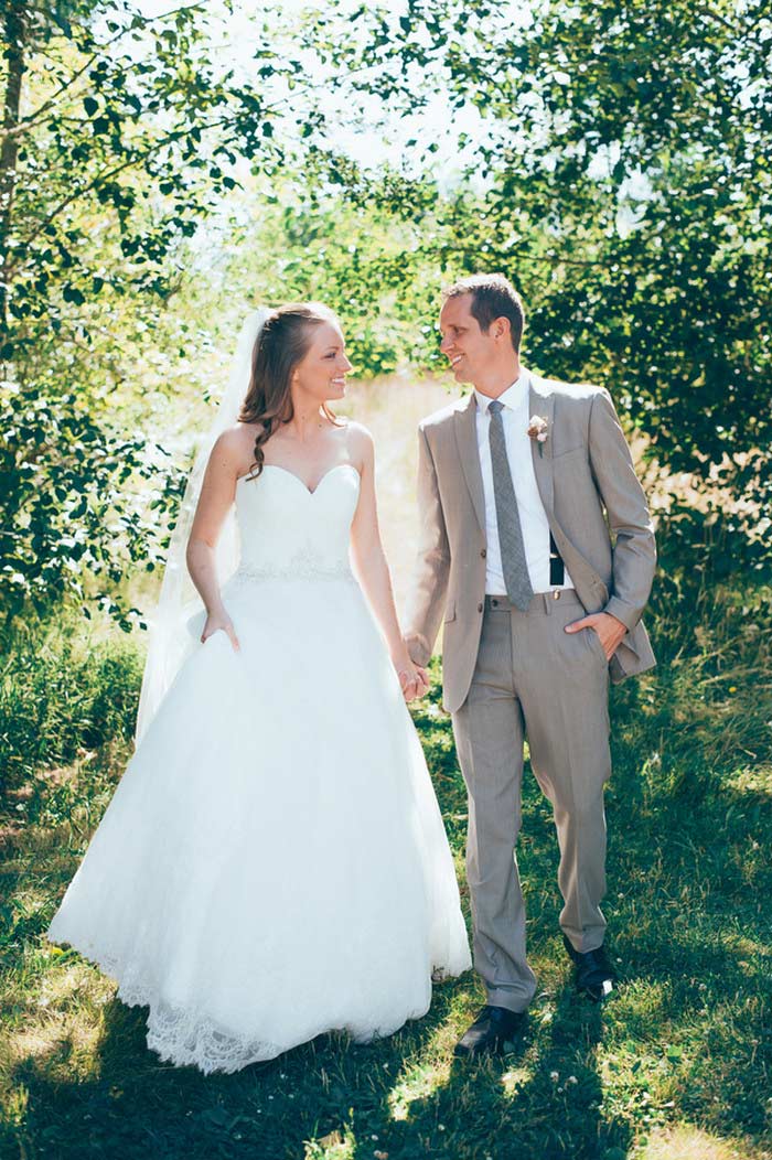 bride and groom portrait