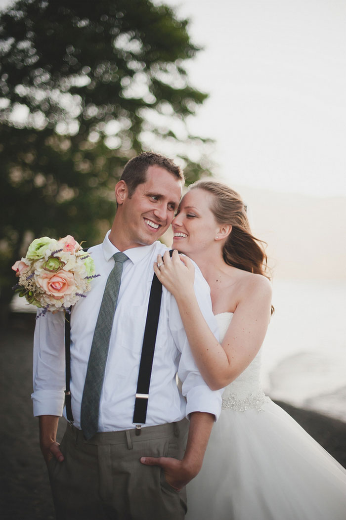 bride and groom portrait