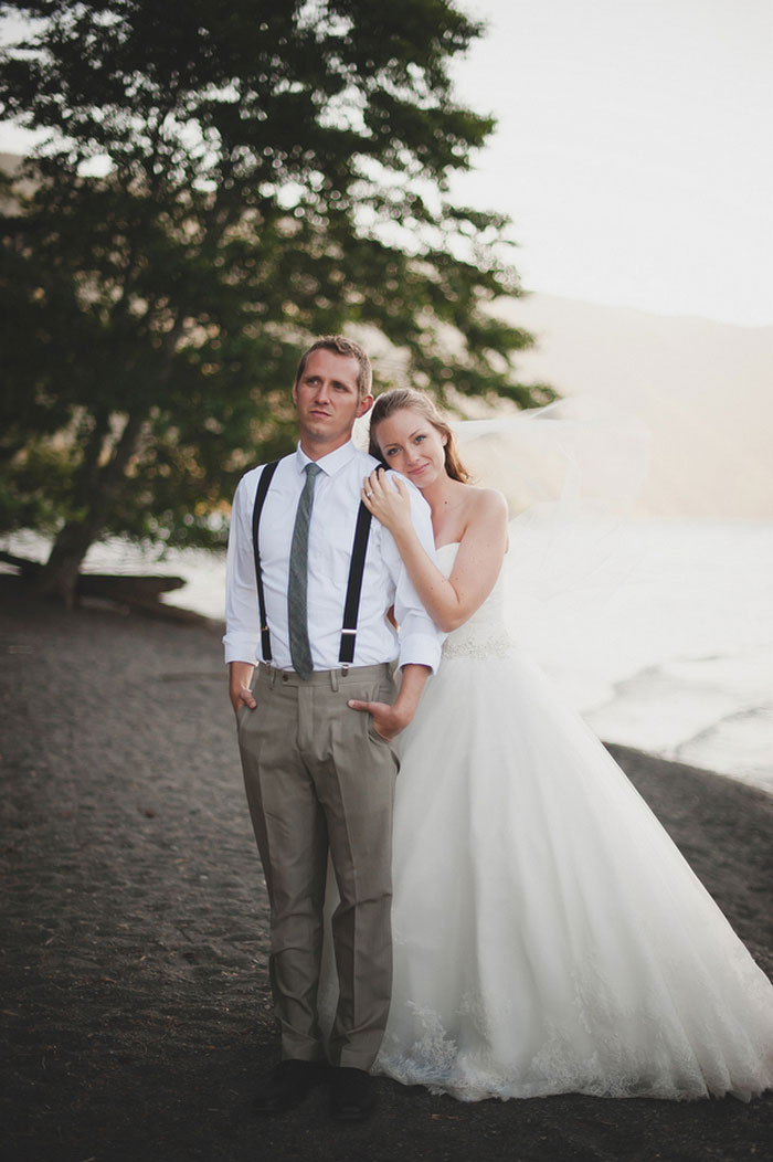 bride and groom portrait