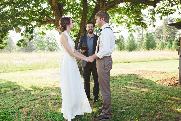 Backyard Alabama wedding