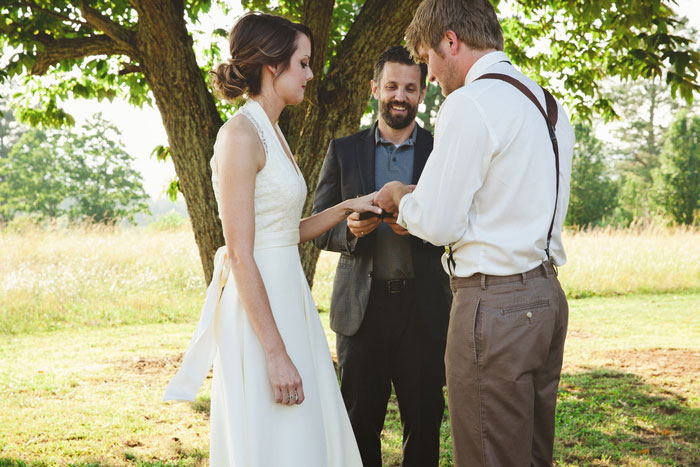 Backyard Alabama wedding