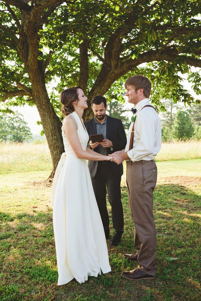 Backyard Alabama wedding