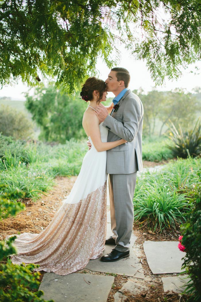 bride and groom portrait