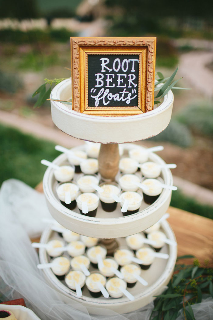 root beer floats wedding desserts