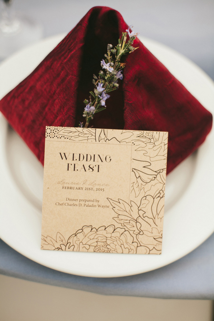 wedding menu