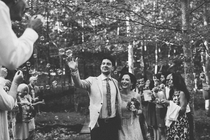 woodland wedding ceremony