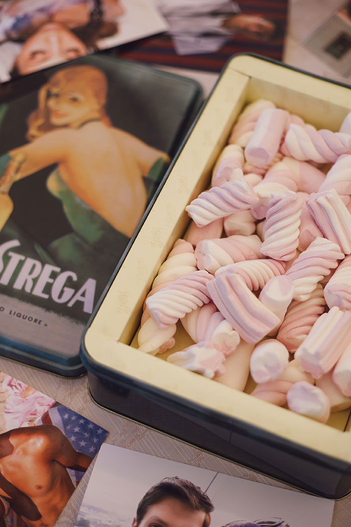 pink italian candies