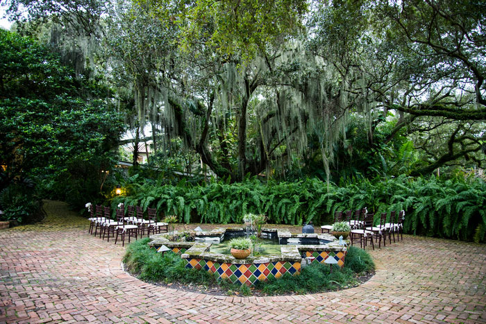 Fort Lauderdale outdoor wedding ceremony site