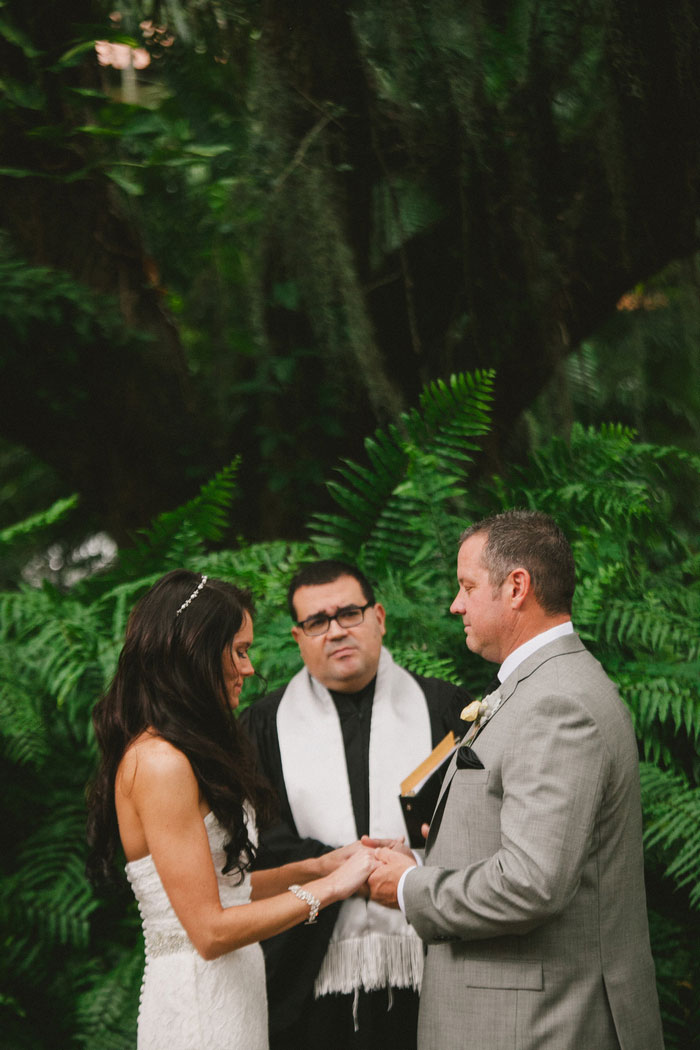 bride and groom during ceremony