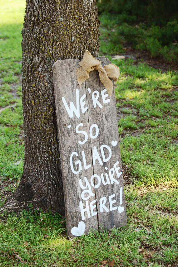 glad sign wedding