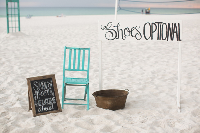 beach wedding signs