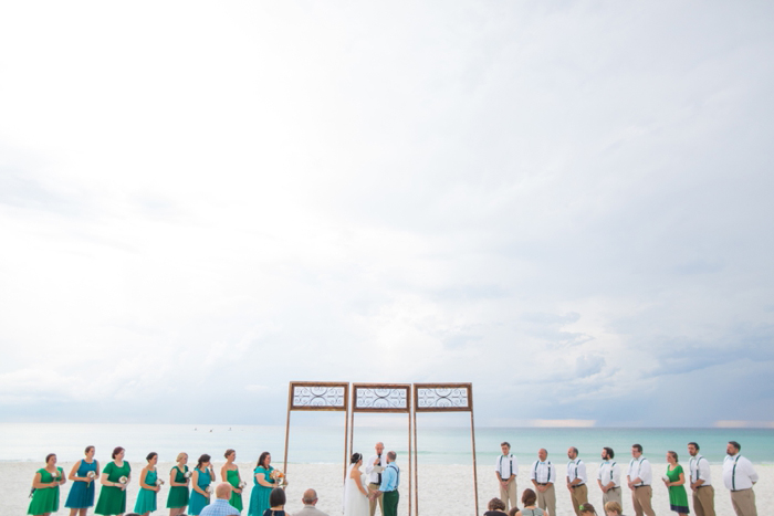 beach wedding ceremony