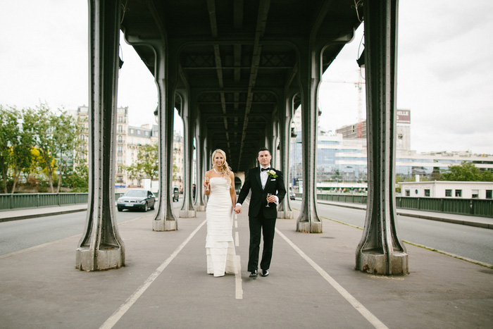 Paris elopement portrait