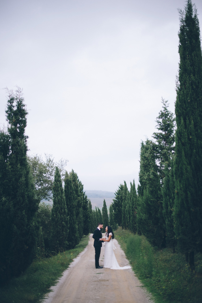 intimate tuscany wedding