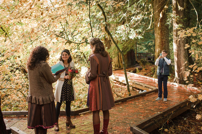 Mount Rainier elopement ceremony