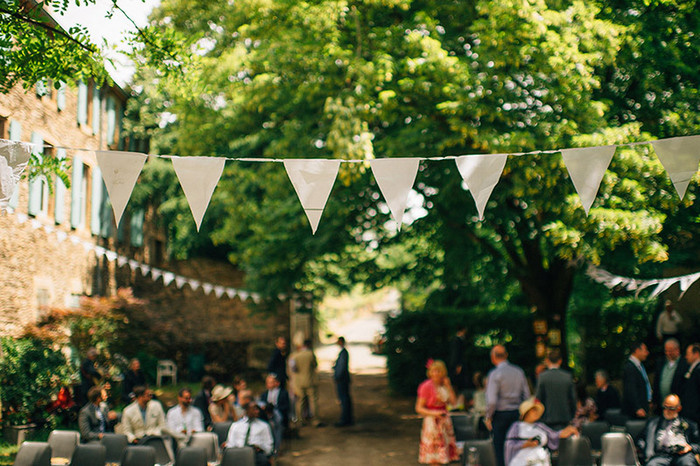 bunting at ceremony