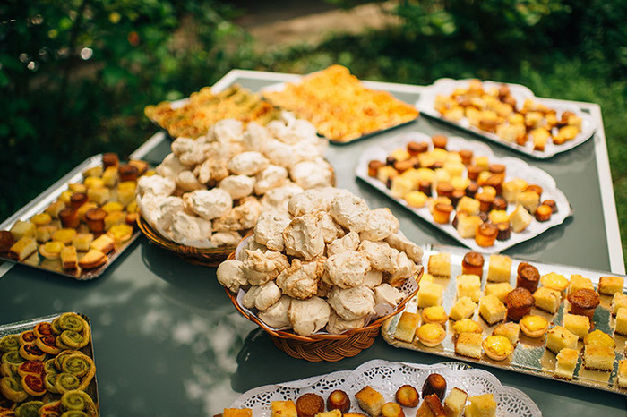 wedding spread