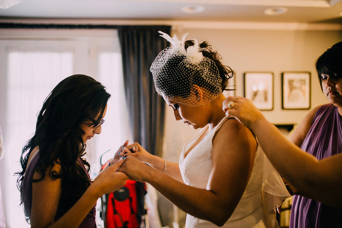 bride getting ready