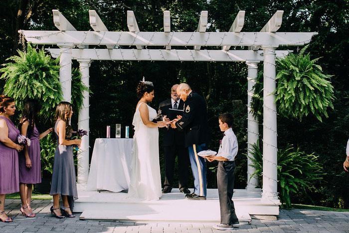 outdoor wedding ceremony