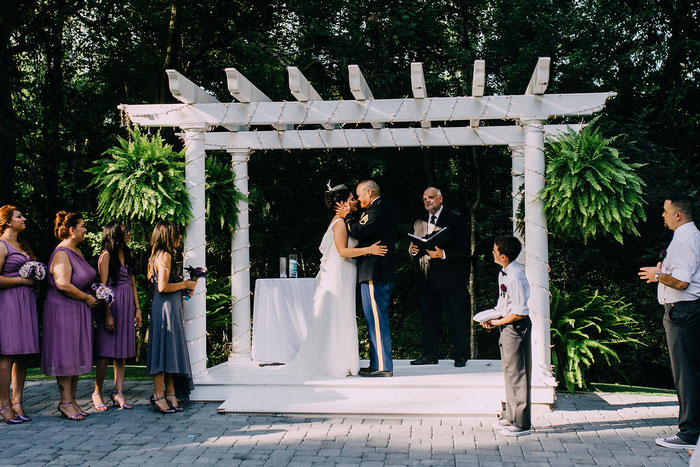 outdoor Savannah wedding ceremony